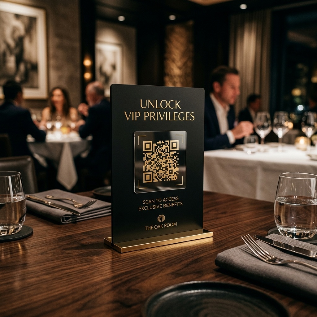 METRIX Matte Black Tabletop Asset displayed on luxury dining table